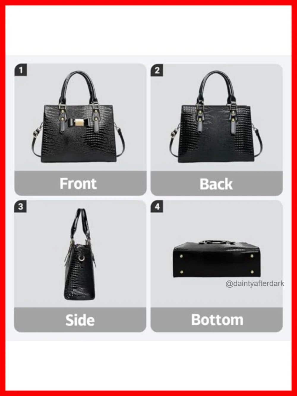 PU Leather Satchel Tote Handbag with Wallet, Top Handle Shoulder Bag